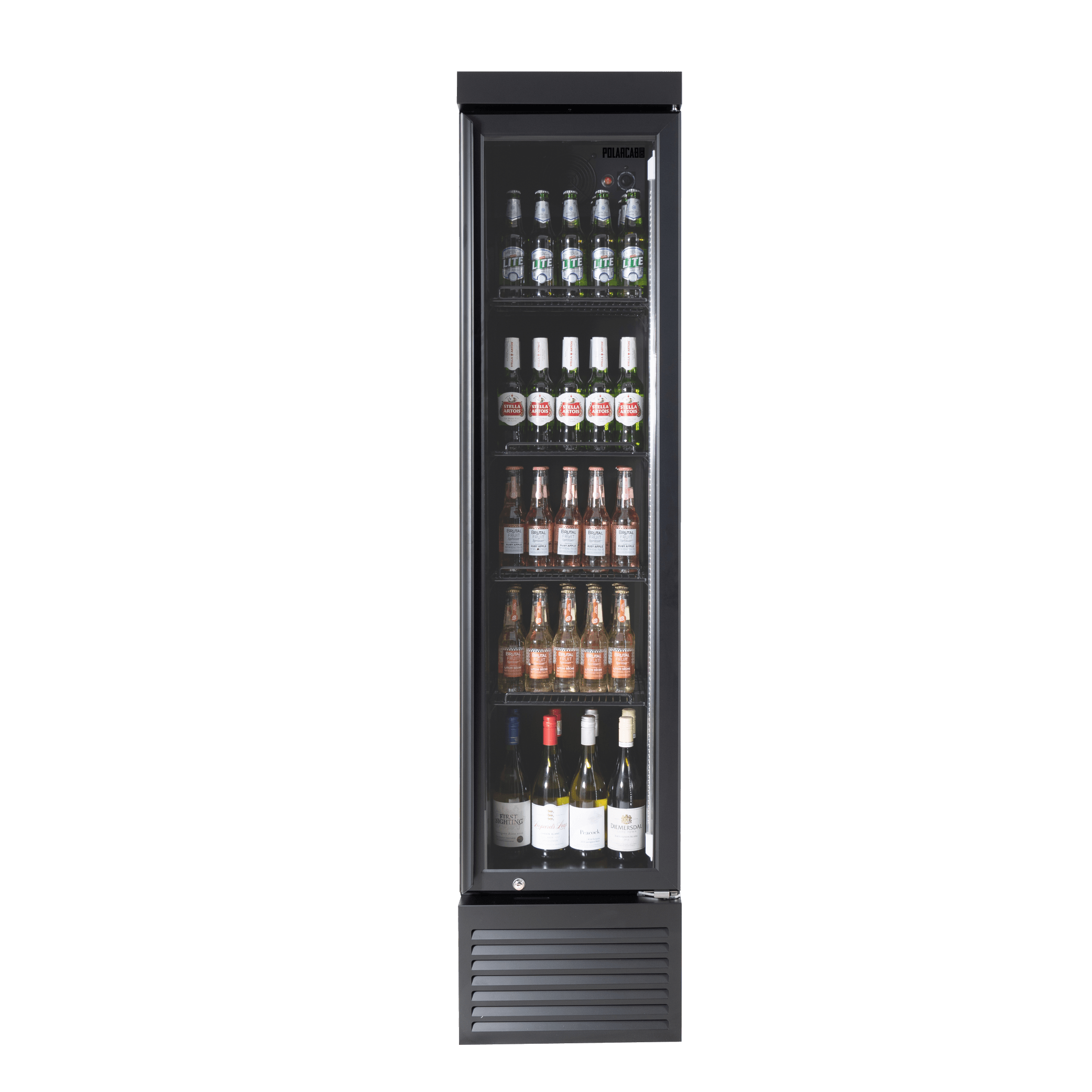 Upright Fridge Slim Line PolarCab Black (URP0420) — image 2
