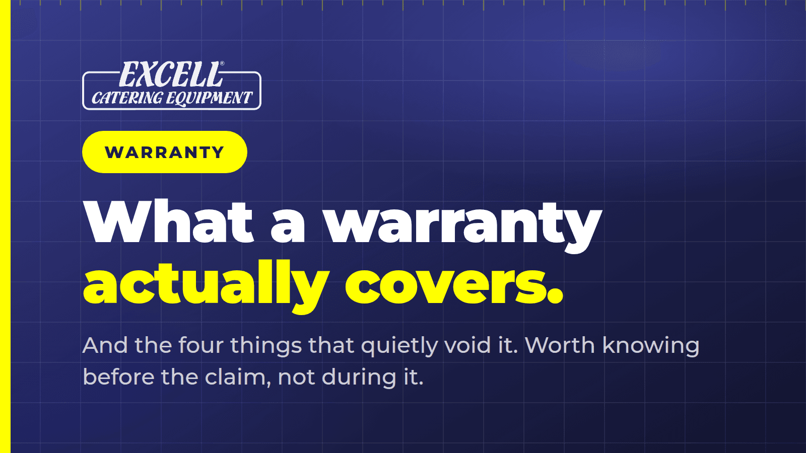 What your equipment warranty actually covers