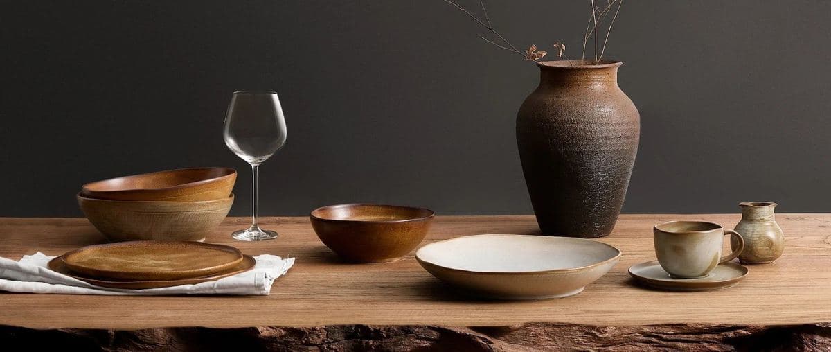 Luzerne bowls and plates in earthy glazes
