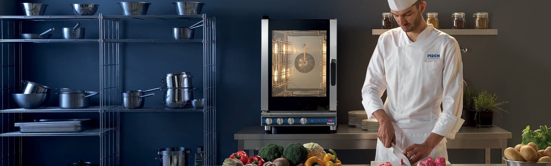 Chef at a Piron oven
