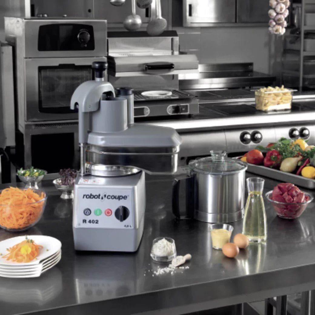 Robot-Coupe food processor on a professional prep line