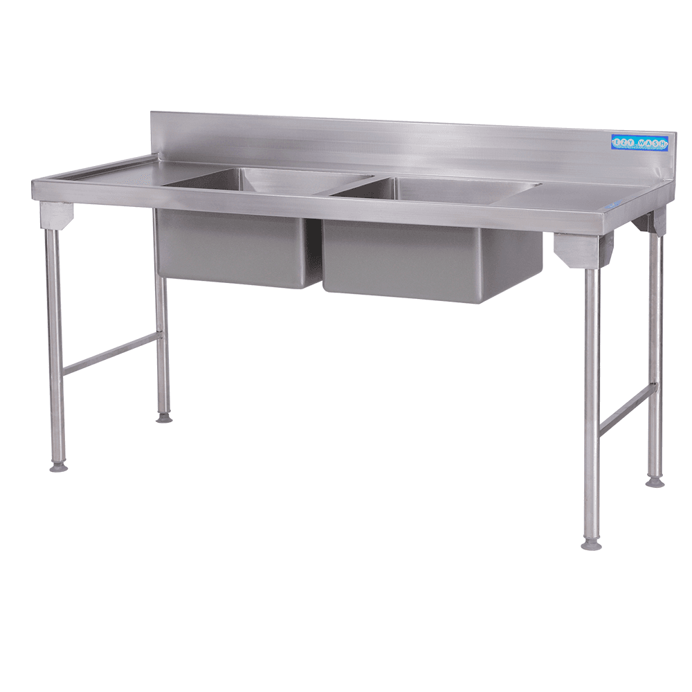 PREP BOWL SINKS - 1800mm Double Bowl (Stainless Steel Legs)