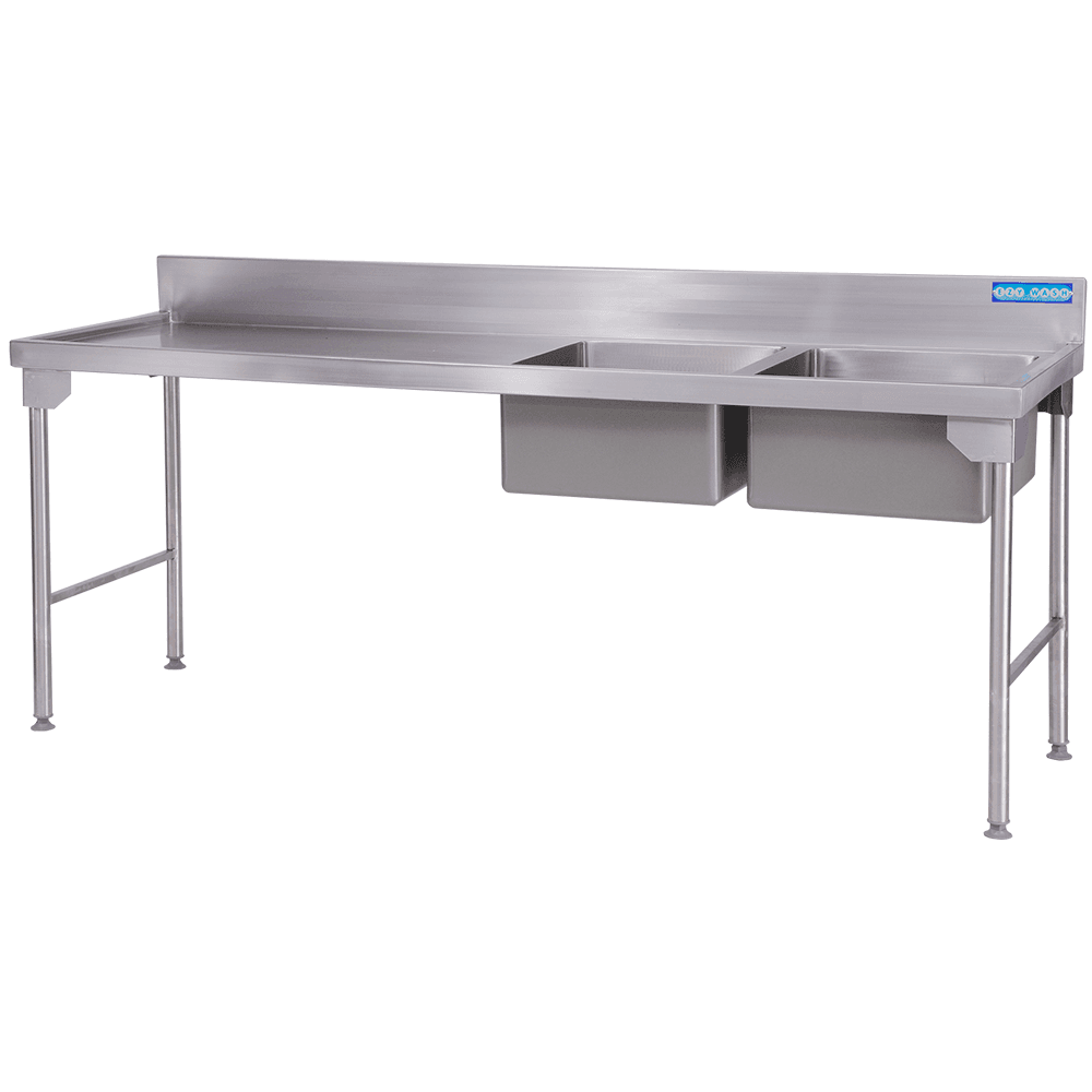 PREP BOWL SINKS - 2300mm Double Bowl (Stainless Steel Legs)