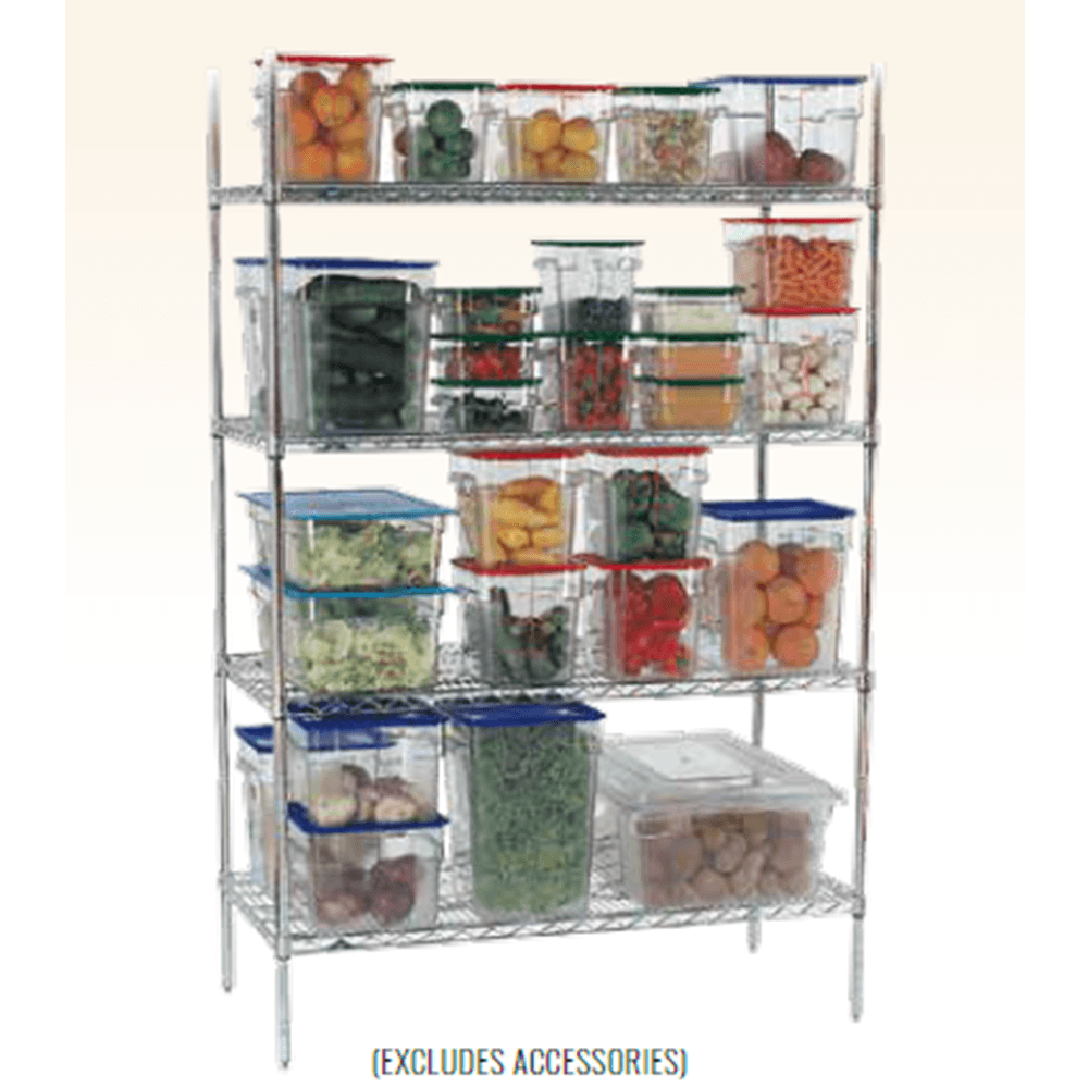 CHROMED SHELVING UNIT