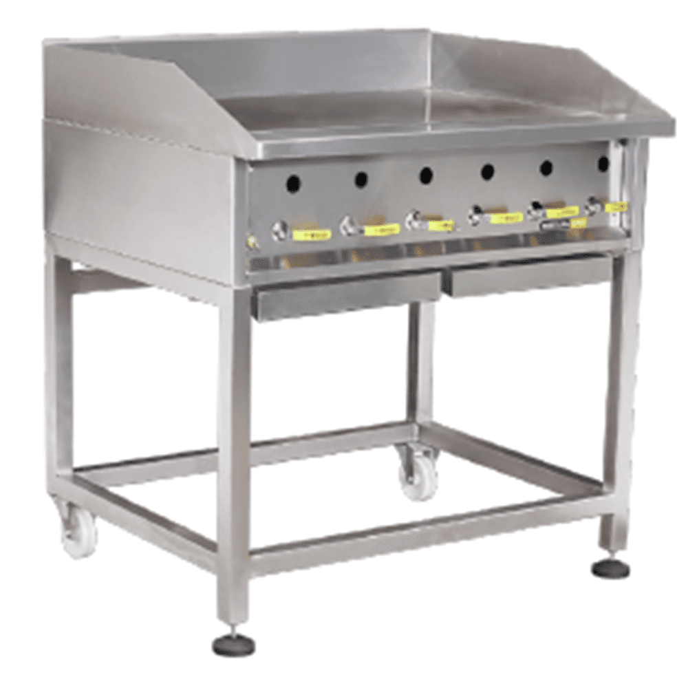 GRILLERS - Heavy duty - Solid Top - Gas - 900mm