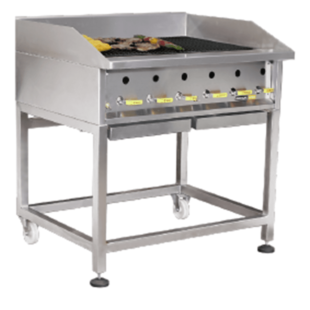 GRILLERS - Heavy duty - Radiant - Gas - 900mm