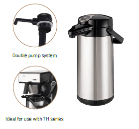 VACUUM AIRPOT WITH GLASS INNER - 2.2LT (TH)