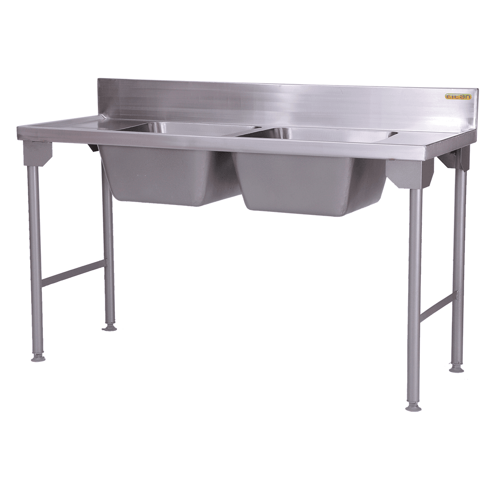 PREP BOWL SINKS (Double Bowl) – 1600mm