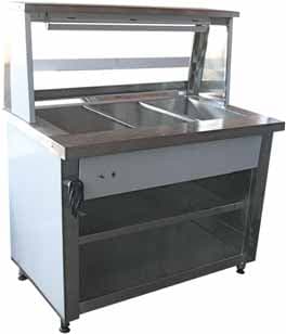 BAINMARIE FLOOR MODEL STRAIGHT GLASS