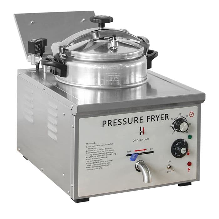Electric table model 16Lt pressure fryer