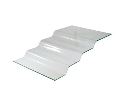 4-STEP STAND – CLEAR GLASS 66 X 40 X 13CM