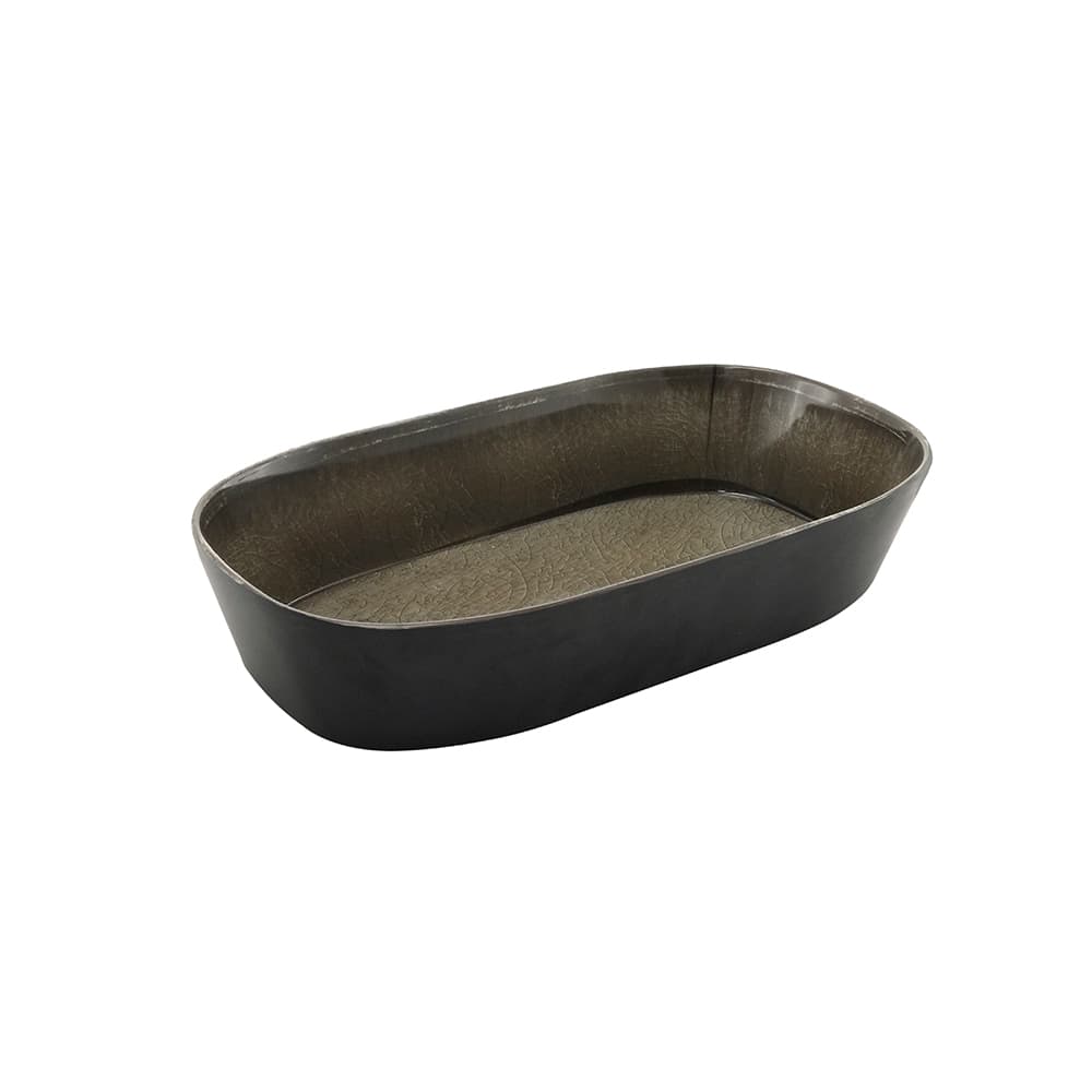 Capsule Bowl Rect (Med Grey) - 265 x 162 x 65mm