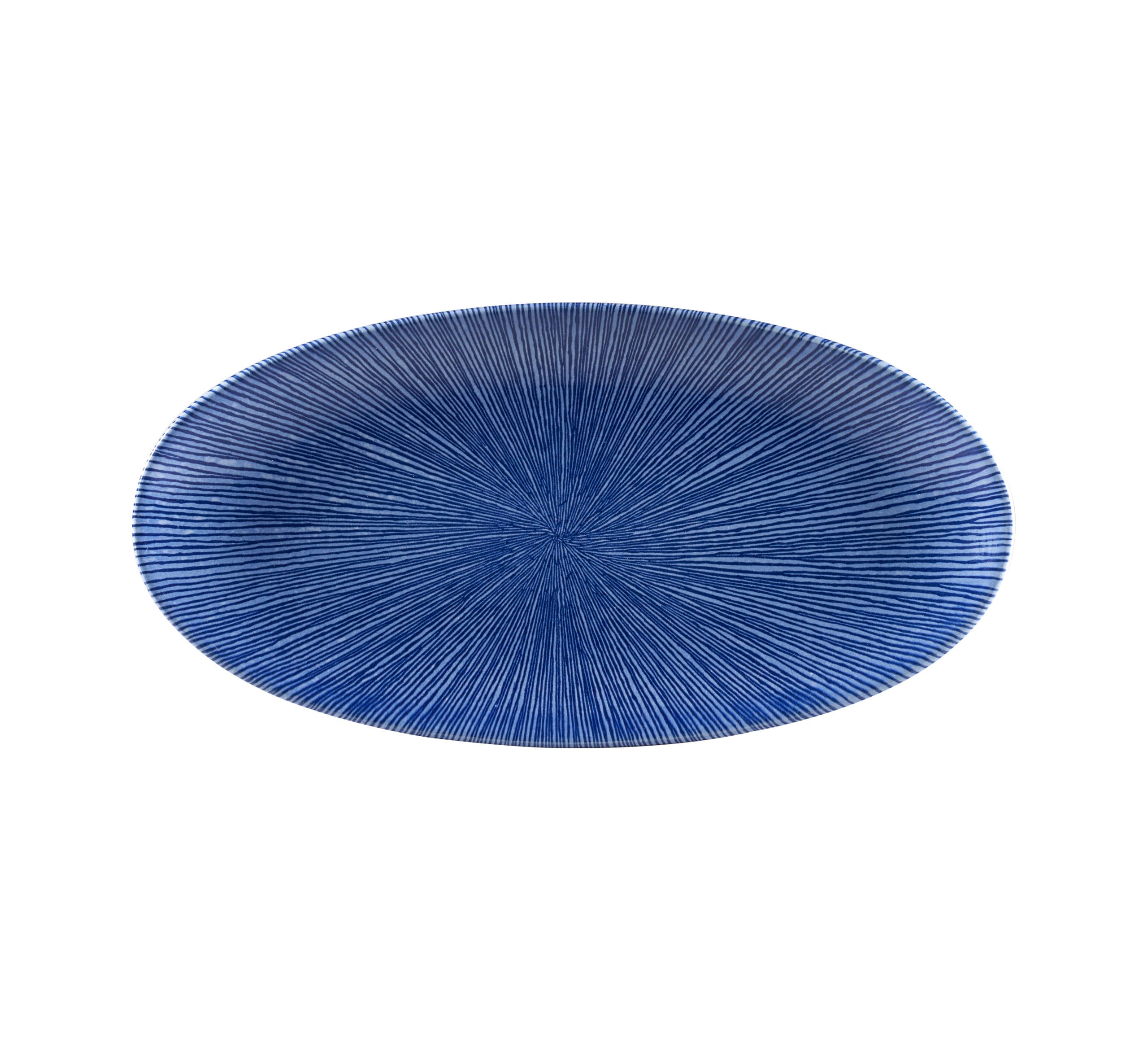 STUDIO PRINTS – AGANO BLUE OVAL PLATE – 29.9x15CM (12)