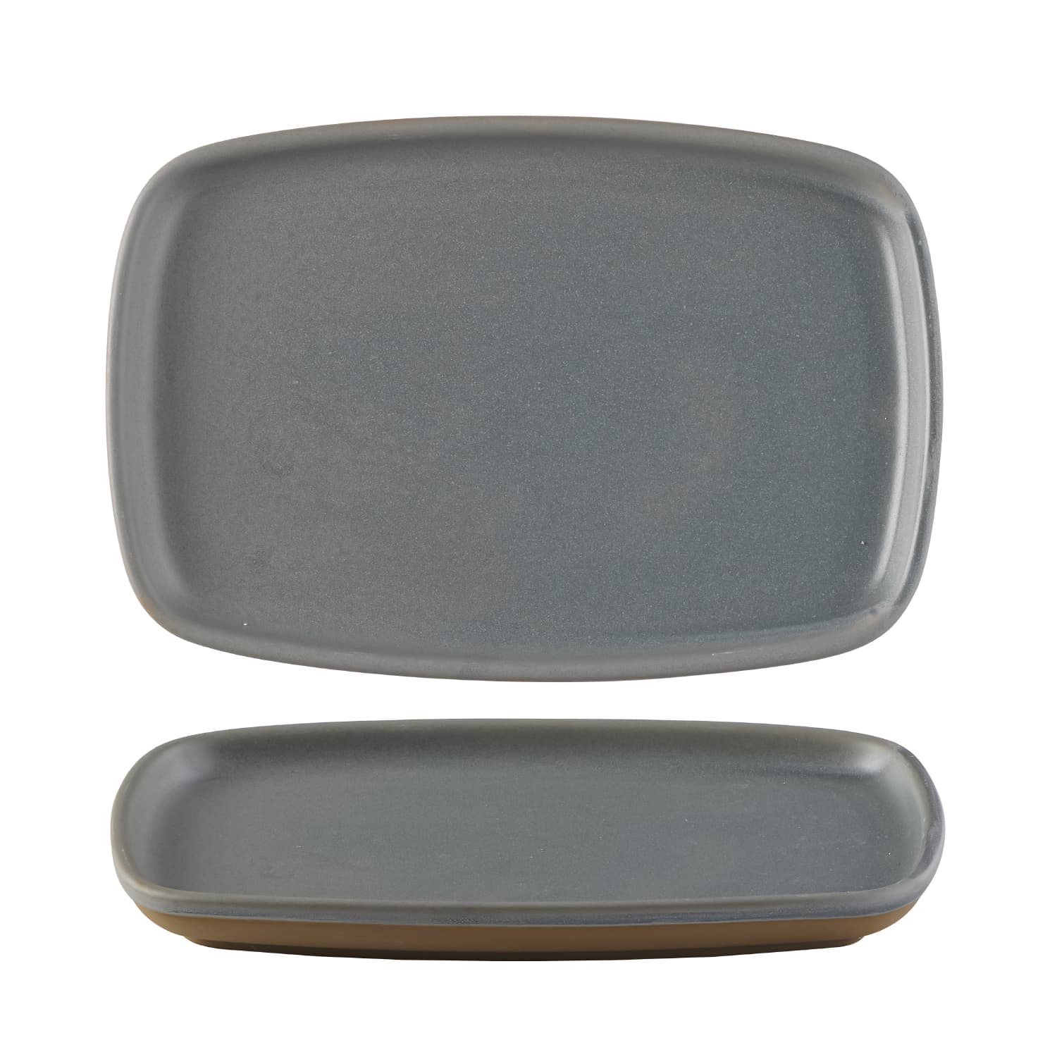 EMERGE - SEATTLE GREY - RECTANGULAR PLATE - 22CM X 15CM (6)