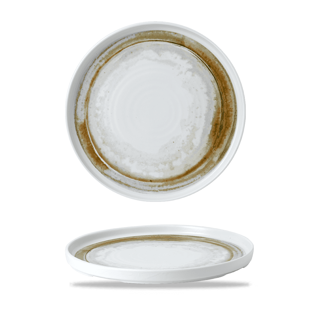 FINCA – SANDSTONE – WALLED PLATE – 26CM (6)