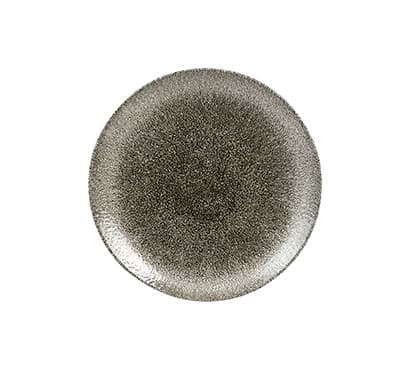 RAKU QUARTZ BLACK - COUPE PLATE - 16.5CM (12)