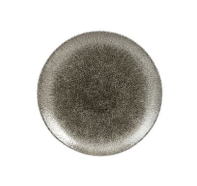RAKU QUARTZ BLACK - COUPE PLATE - 21.7CM (12)