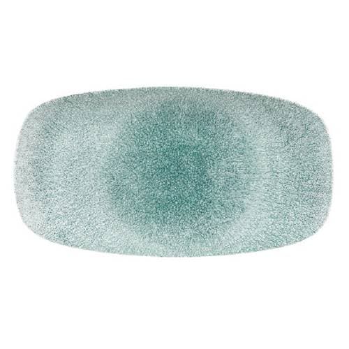 RAKU JADE GREEN - OBLONG CHEFS PLATE - 35.5 X 19CM (6)