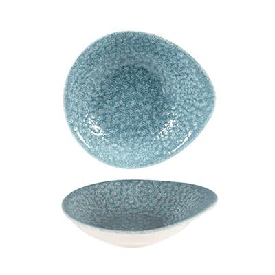 RAKU TOPAZ BLUE – ROUND DISH – 16X14.5CM (12)