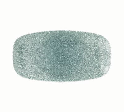 RAKU TOPAZ BLUE - CHEFS' OBLONG PLATE - 29.8 X 15.3CM (12)