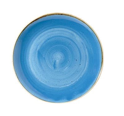 Cornflower Blue – Coupe Plate – 16.5cm (12)