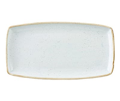 DUCK EGG BLUE - OBLONG PLATE - 35 X 18.5CM (6)