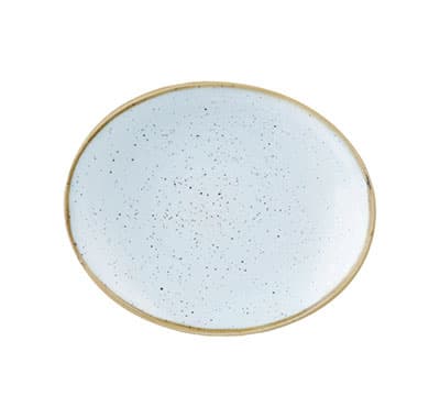 DUCK EGG BLUE – OVAL PLATE – 19.2CM (12)