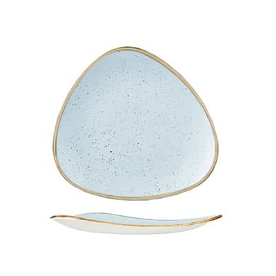 DUCK EGG BLUE - TRIANGLE PLATE - 19.2CM (12)