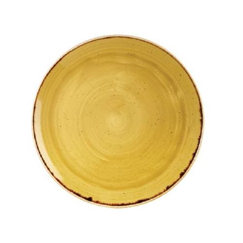 MUSTARD SEED YELLOW – COUPE PLATE – 26CM (12)