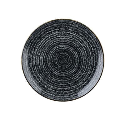 CHARCOAL BLACK – COUPE PLATE – 16.5CM (12)