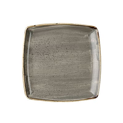 PEPPERCORN GREY – DEEP SQUARE PLATE 26.8CM (6)