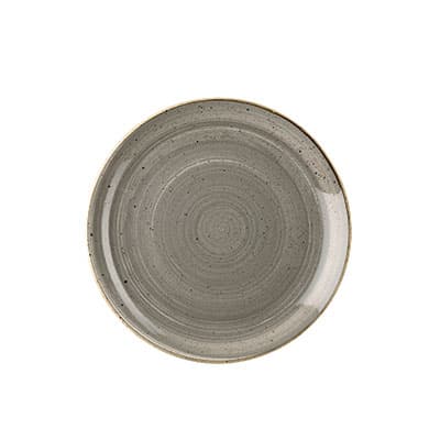 PEPPERCORN GREY - COUPE PLATE 16.5CM (12)