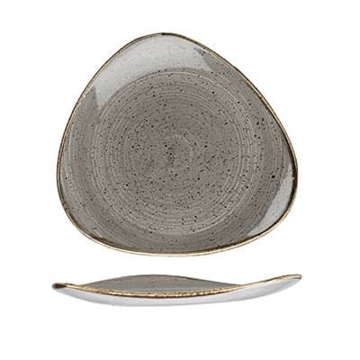 PEPPERCORN GREY – TRIANGLE PLATE 26.5CM (12)