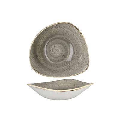 PEPPERCORN GREY - TRIANGLE BOWL 18.5CM (12)