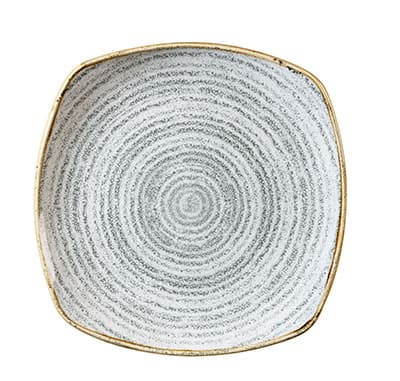 STONE GREY – SQUARE PLATE – 25.5CM (12)