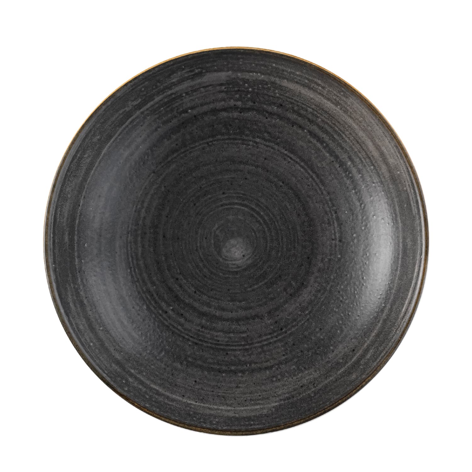 STONECAST RAW – BLACK – COUPE PLATE – 28.8CM (12)