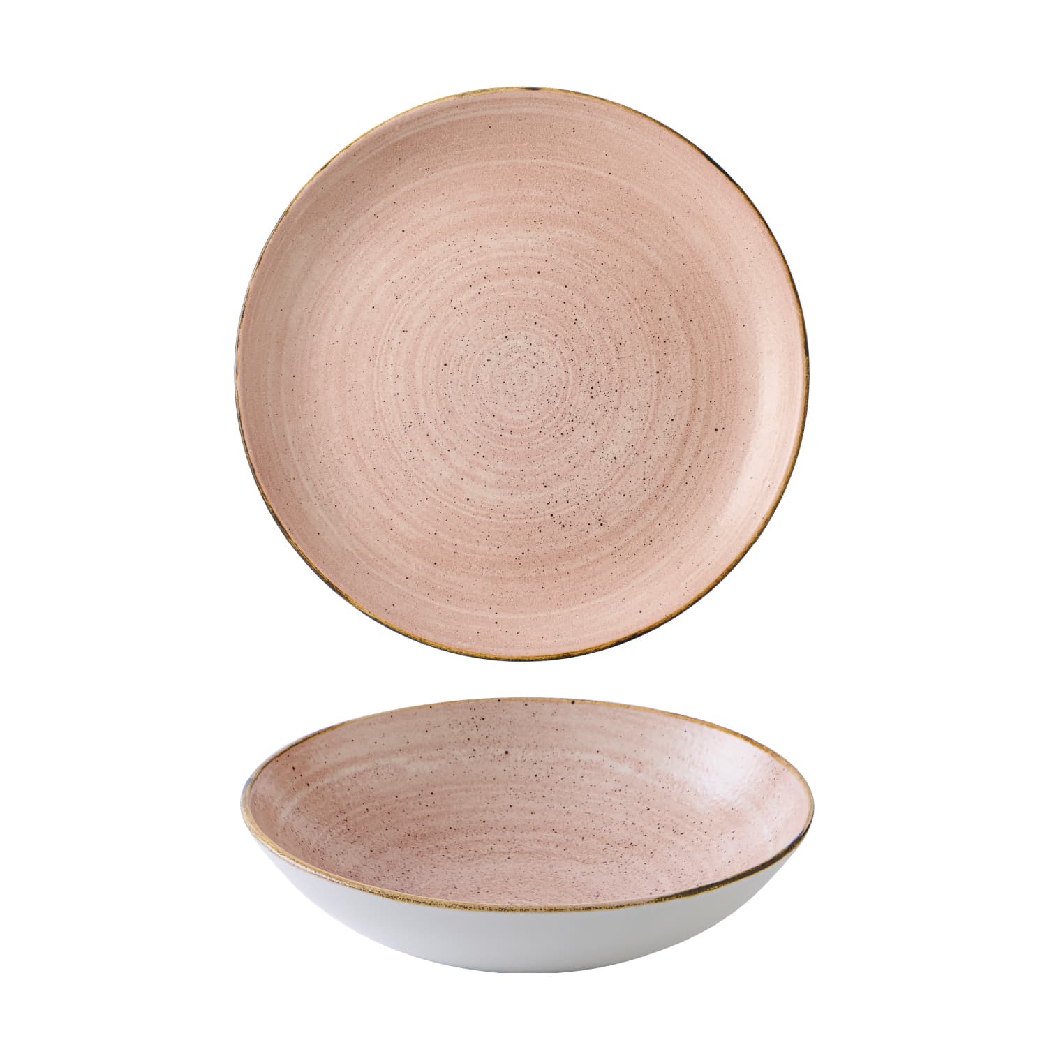 STONECAST RAW – TERRACOTTA – COUPE BOWL – 24.8CM (12)
