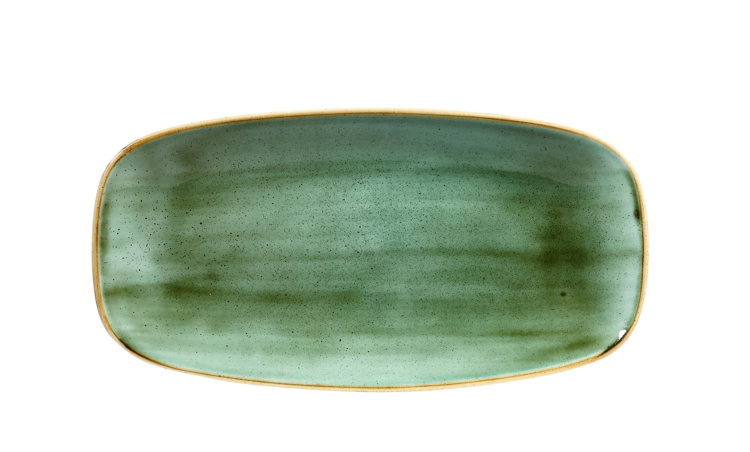 STONECAST – SAMPHIRE GREEN – CHEFS’ OBLONG PLATE – 29.8CM X 15.3CM (12)