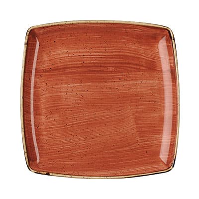 SPICED ORANGE – DEEP SQUARE PLATE – 26.8CM (6)
