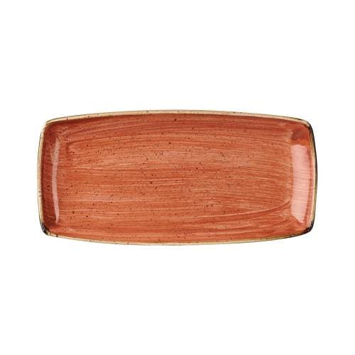 SPICED ORANGE – OBLONG PLATE – 35 X 18.5CM (6)