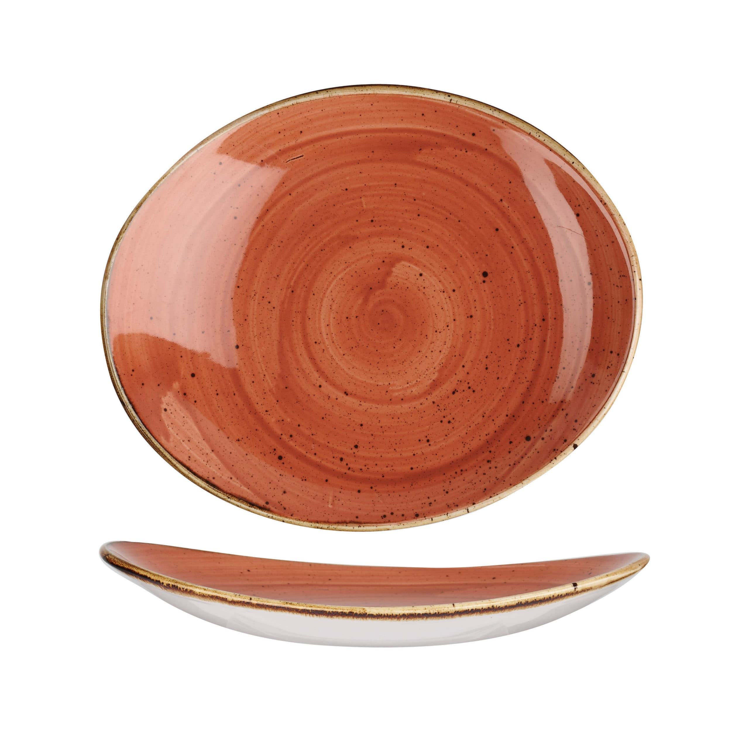 SPICED ORANGE – OVAL PLATE – 19.2CM (12)