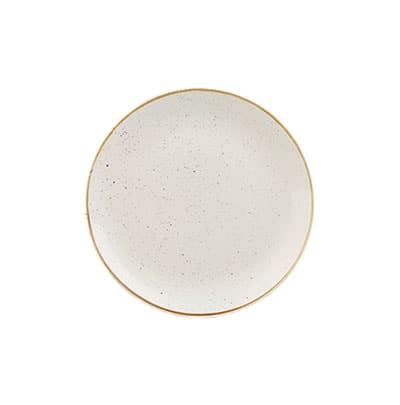 BARLEY WHITE - COUPE PLATE - 16.5CM (12)