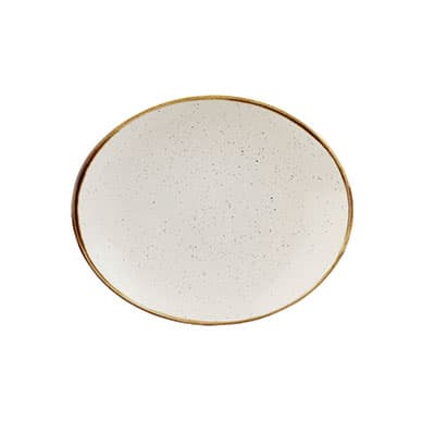 BARLEY WHITE – OVAL PLATE – 19.2CM (12)