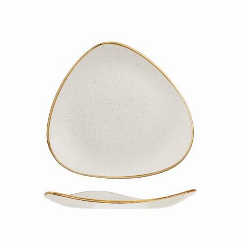 BARLEY WHITE - TRIANGLE PLATE - 22.9CM (12)