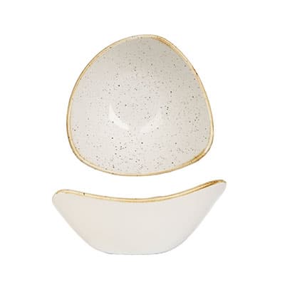 BARLEY WHITE - TRIANGLE BOWL - 15.3CM (12)