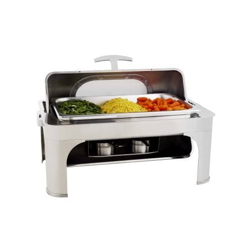 Chafing Dish Rectangular - Roll Top with Glass Lid 8.5L