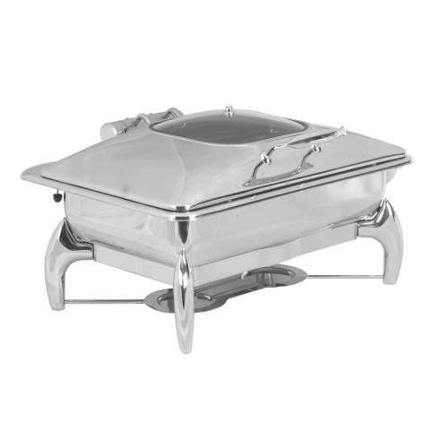 Chafing Dish Induction - Rectangular- Glass Lid 9L