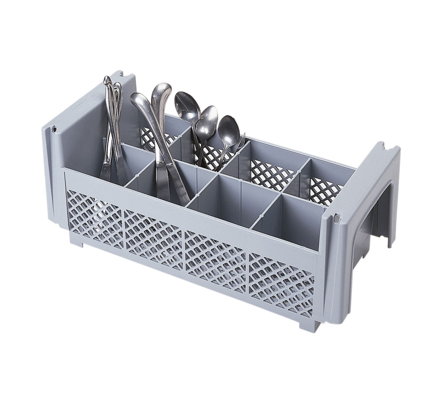 CUTLERY HOLDER - 8 COMPARTMENT FLATWARE BASKET - NO HANDLES