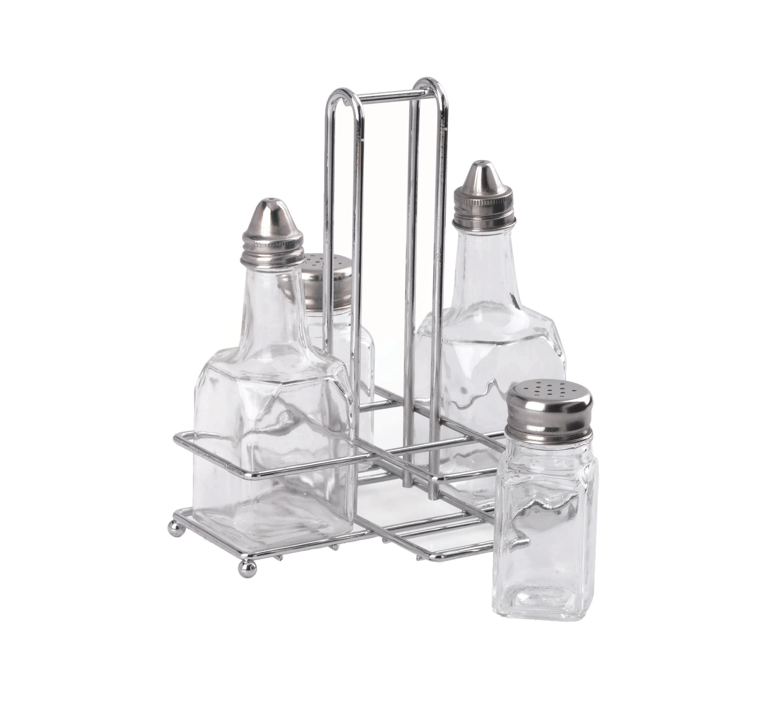CONDIMENT STAND - OIL/VINEGAR/SALT/PEPPER