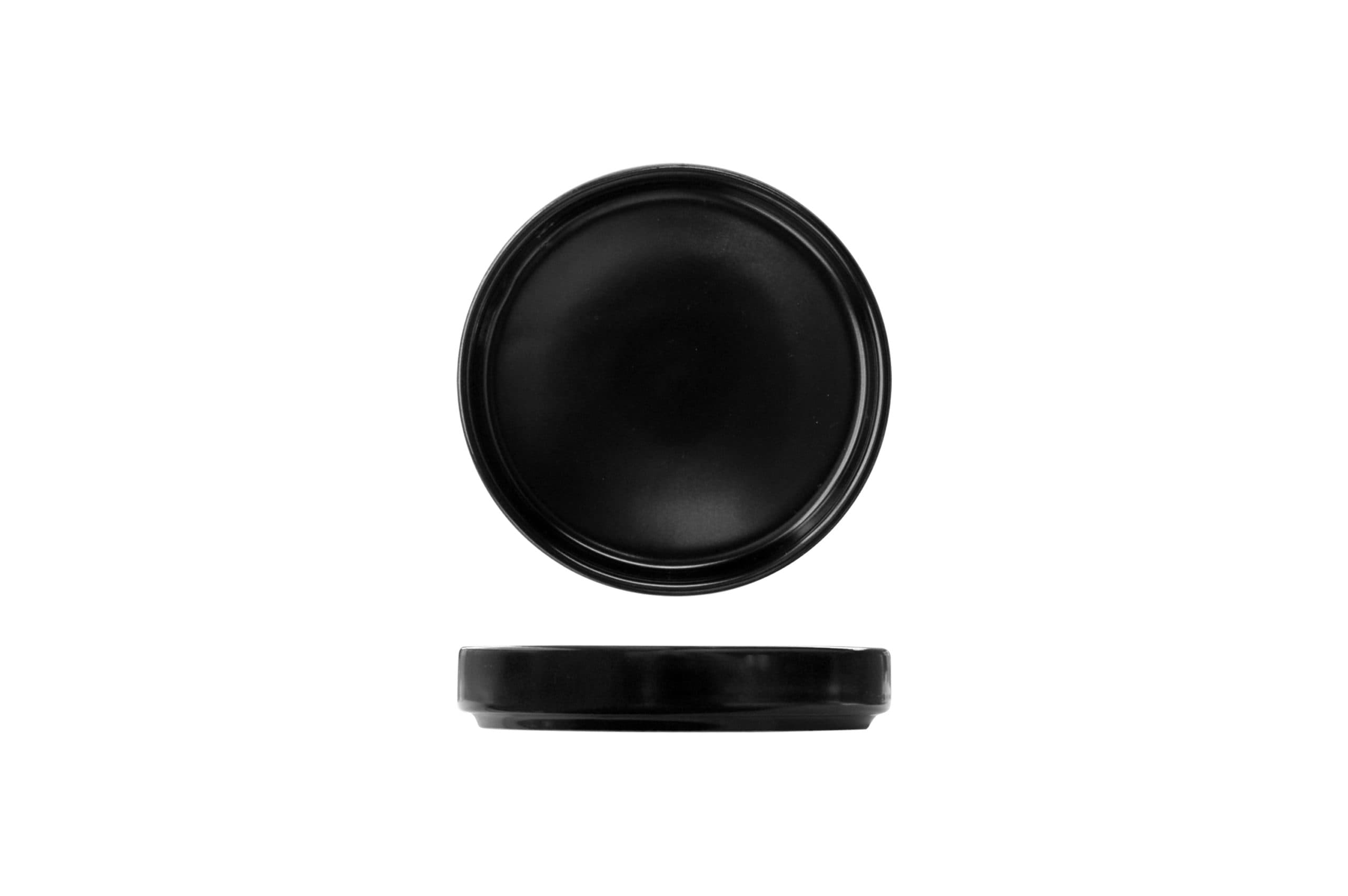 STUDIO - BLACK - FLAT BOWL - 11CM (24)